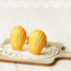 Food Earrings - French Madeleine Earring Studs