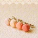 Food Earrings - Macaron Ear..