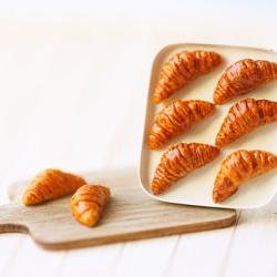 Miniature Food Jewelry - Butter Croissants on Tray Ring